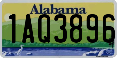 AL license plate 1AQ3896
