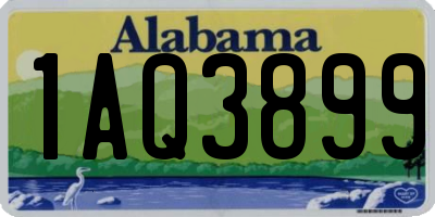AL license plate 1AQ3899