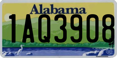 AL license plate 1AQ3908