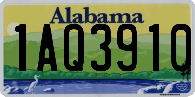 AL license plate 1AQ3910
