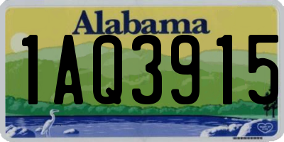 AL license plate 1AQ3915