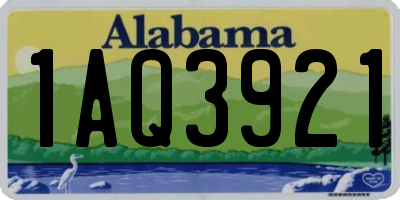 AL license plate 1AQ3921