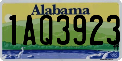 AL license plate 1AQ3923