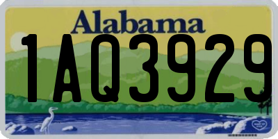 AL license plate 1AQ3929