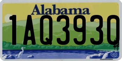 AL license plate 1AQ3930