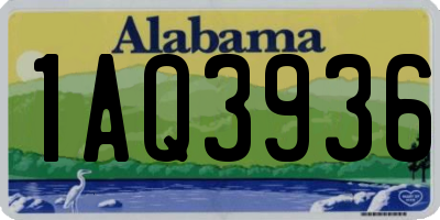 AL license plate 1AQ3936