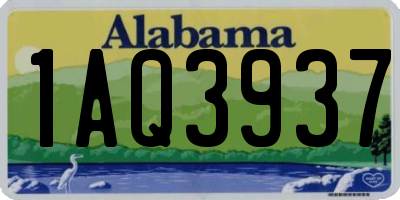 AL license plate 1AQ3937