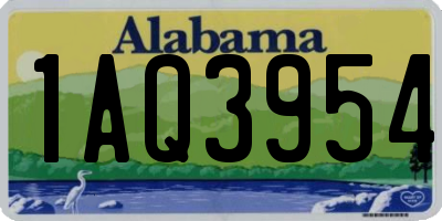 AL license plate 1AQ3954