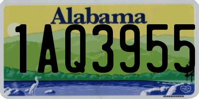 AL license plate 1AQ3955