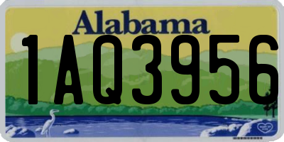 AL license plate 1AQ3956