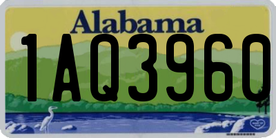 AL license plate 1AQ3960