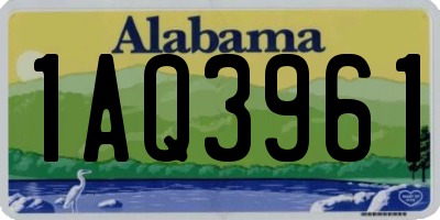 AL license plate 1AQ3961
