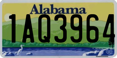 AL license plate 1AQ3964