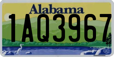 AL license plate 1AQ3967
