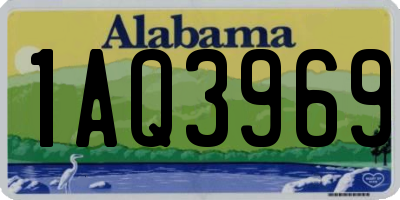 AL license plate 1AQ3969