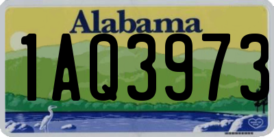 AL license plate 1AQ3973