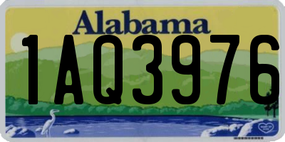 AL license plate 1AQ3976