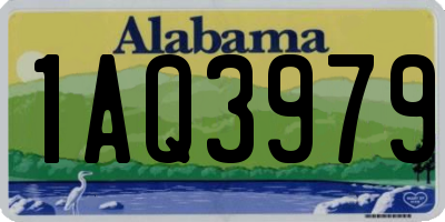AL license plate 1AQ3979
