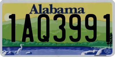 AL license plate 1AQ3991