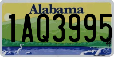 AL license plate 1AQ3995