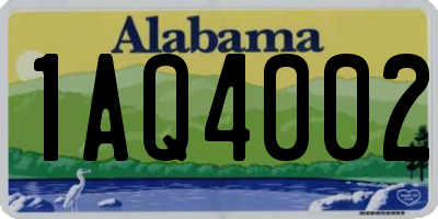 AL license plate 1AQ4002