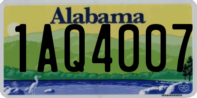 AL license plate 1AQ4007