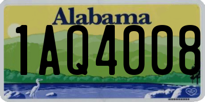 AL license plate 1AQ4008