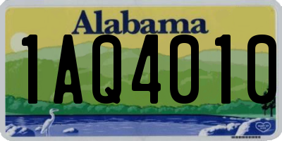 AL license plate 1AQ4010