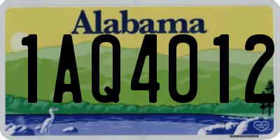 AL license plate 1AQ4012
