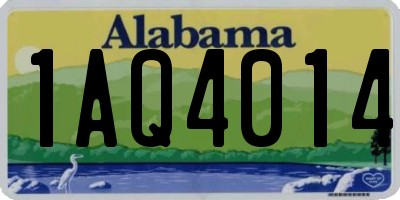 AL license plate 1AQ4014