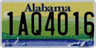 AL license plate 1AQ4016