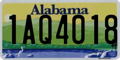 AL license plate 1AQ4018
