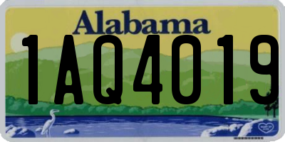 AL license plate 1AQ4019