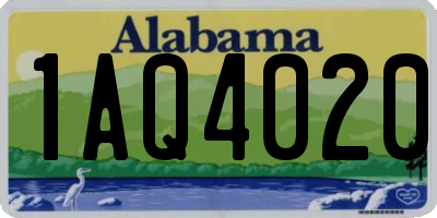 AL license plate 1AQ4020