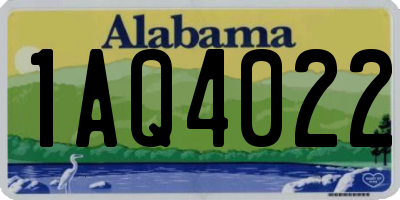AL license plate 1AQ4022