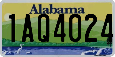 AL license plate 1AQ4024