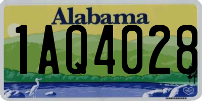 AL license plate 1AQ4028