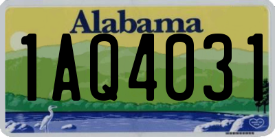 AL license plate 1AQ4031