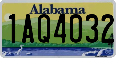 AL license plate 1AQ4032