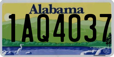 AL license plate 1AQ4037