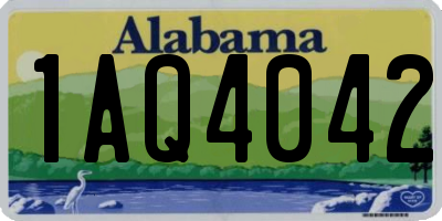 AL license plate 1AQ4042