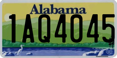 AL license plate 1AQ4045