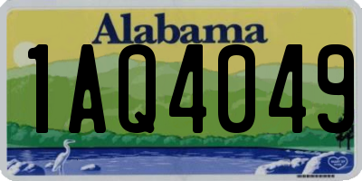 AL license plate 1AQ4049