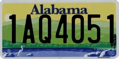 AL license plate 1AQ4051
