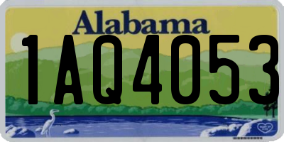 AL license plate 1AQ4053