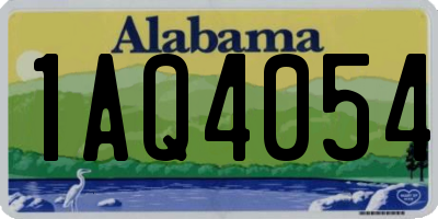 AL license plate 1AQ4054