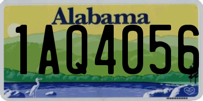 AL license plate 1AQ4056