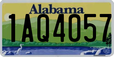 AL license plate 1AQ4057