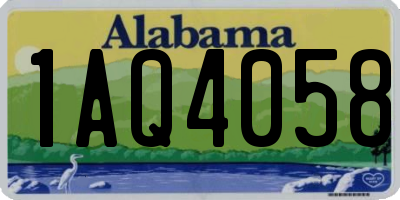 AL license plate 1AQ4058