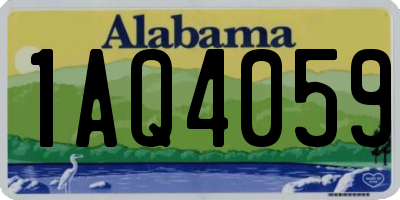 AL license plate 1AQ4059